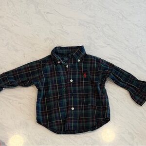Ralph Lauren Kids Plaid Shirt - Navy and Red